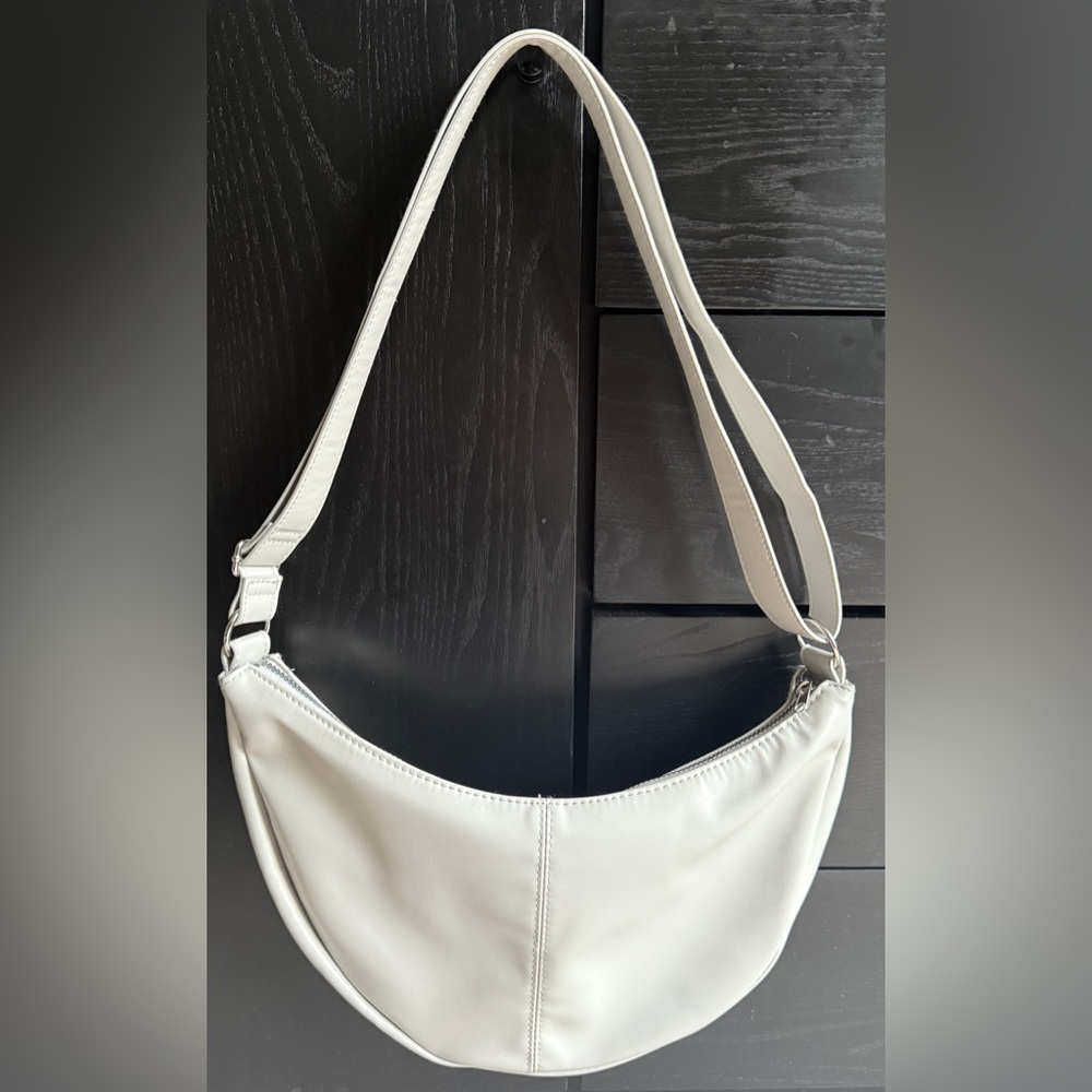 H&M Greyish White Shoulder Bag